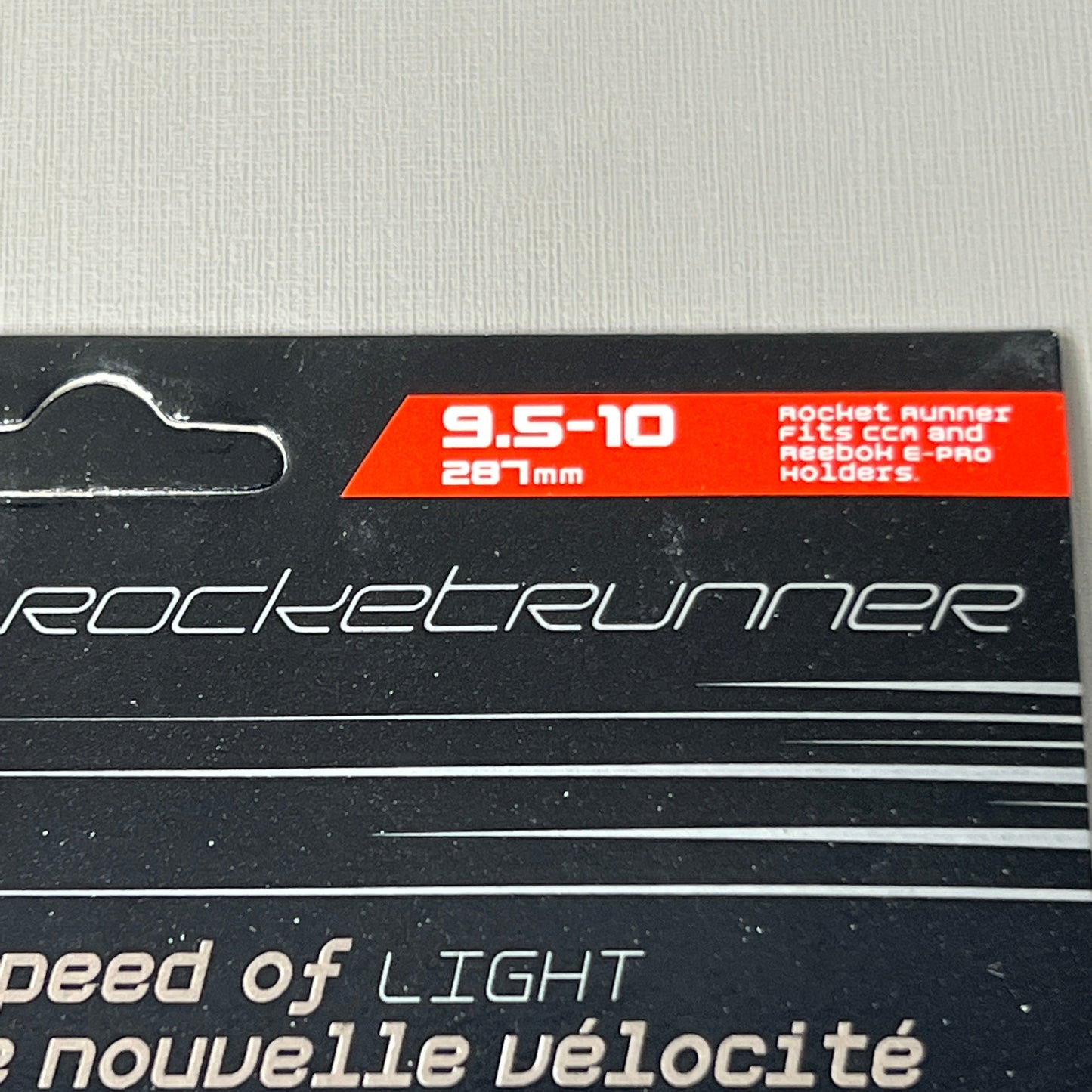 CCM RocketRunner Ice Skate 1 PAIR Stainless Steel Replacement Blades 9.5-10 287mm (New)