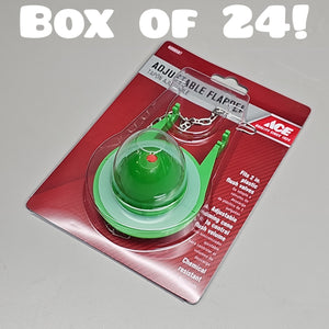 ACE Adjustable Flapper for Toilet Plastic 2" 24-Pk ACE836-79 4008587 (New)