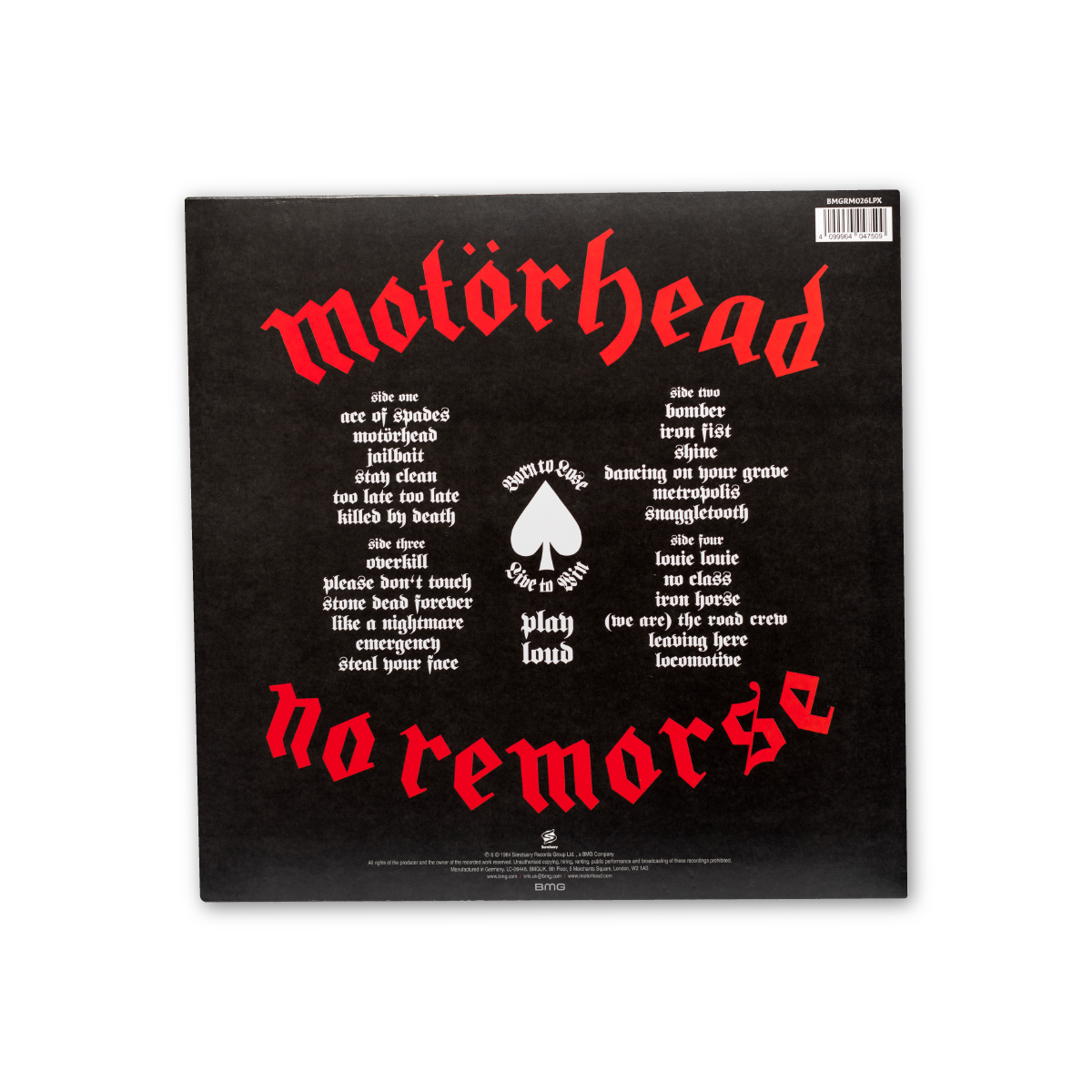 Motörhead - No Remorse Limited Edition White Vinyl 2-LP