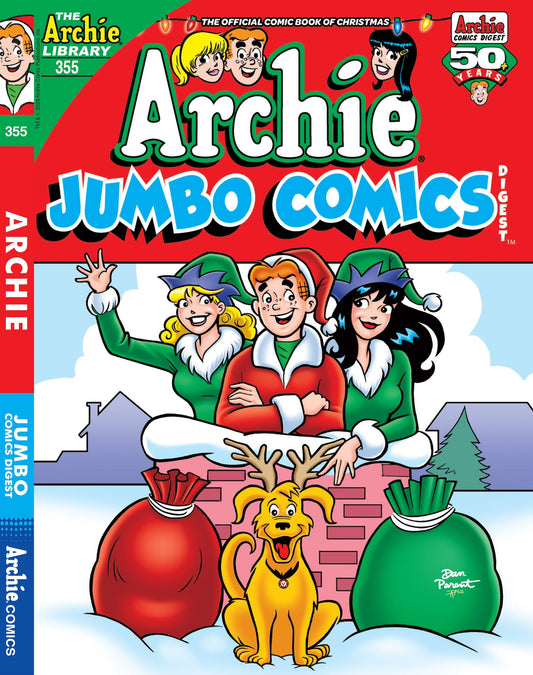 Archie Jumbo Comics Digest - Issue 355: Riverdale High Students Pitch In For Ms. Grundy’s Christmas Gift, Archie Struggles To Wrap The First Edition Book, Will Christmas Magic Comes To The Rescue?