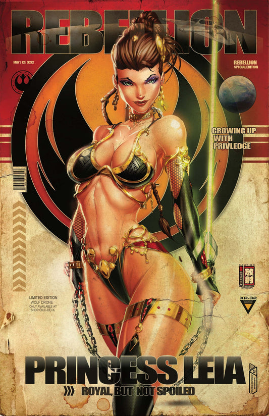 Retro Leia Rebellion Chained Print