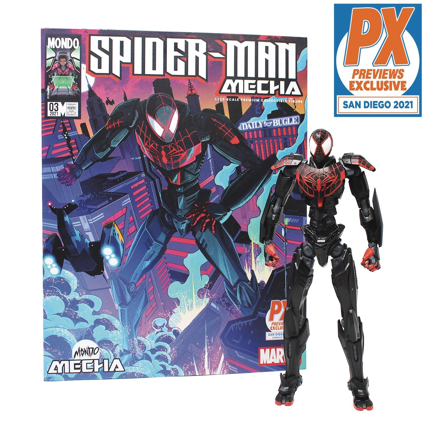 SDCC 2021 MONDO MECHA MARVEL SPIDER-MAN MILES MORALES PX AF (Limited to 1000 pieces.)