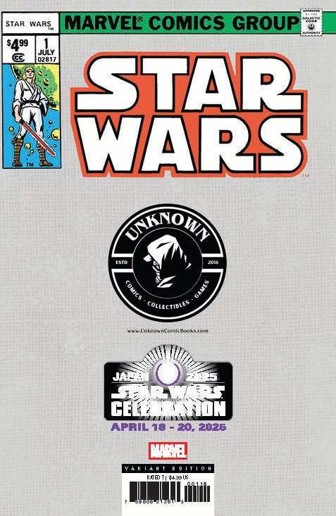 Star Wars #1 Facsimile Unknown Comics David Nakayama C2E2 2025 | Star Wars Celebration 2025 Exclusive Virgin Var (04/09/2025)