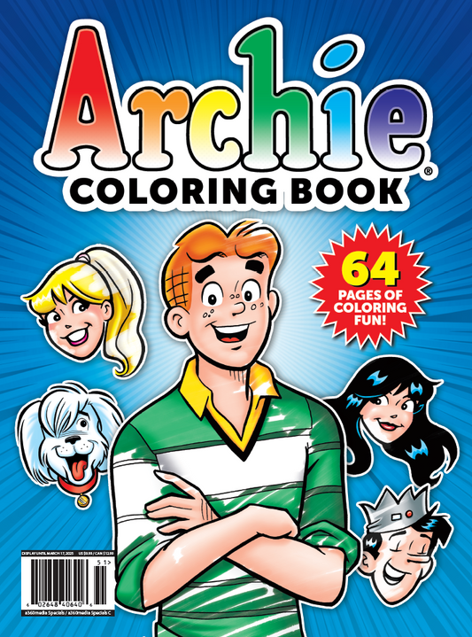 Archie Coloring Book - 64 Pages Of Coloring Fun With Archie, Betty, Veronica, Jughead & Hot Dog, Explore The Vibrant World Of Riverdale, Adult Coloring Book, Relax, Unwind, Unplug, De-Stress & Draw!