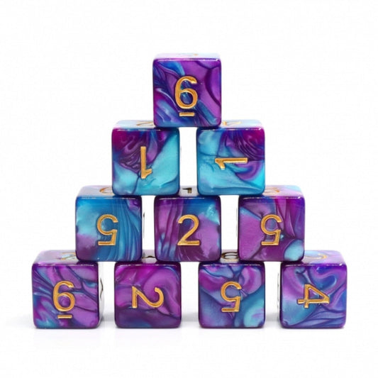 12 piece D6s - Mermaid Beach