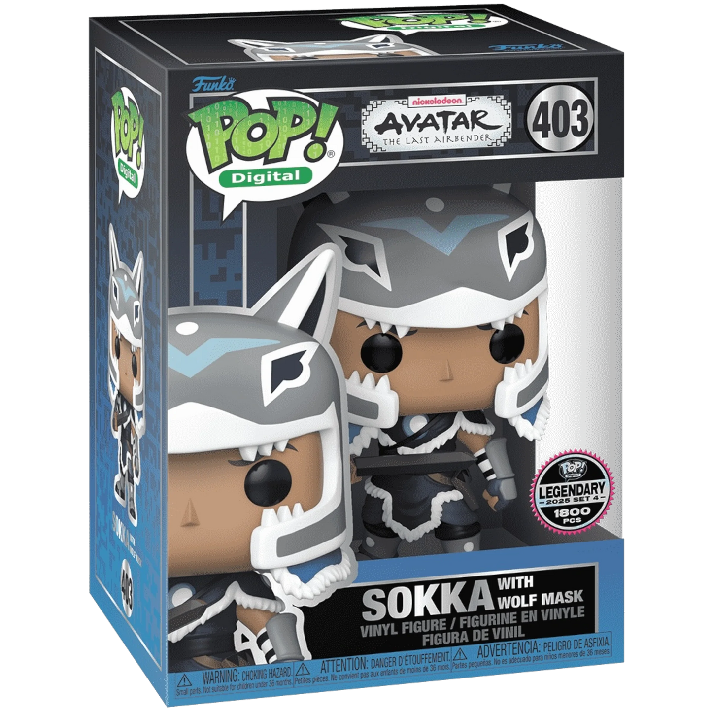 Pop! Digital Avatar Legends x Funko: Sokka With Wolf Mask NFT Legendary #403 LE1800