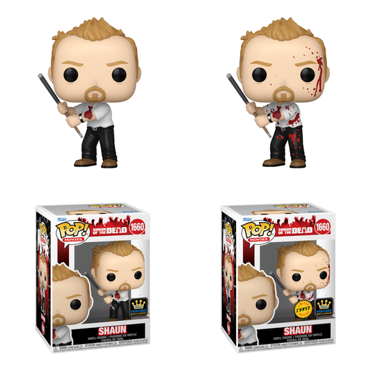 (PRE-ORDER) POP! Movies: SotD- Shaun (Specialty Series Exclusive) (Chase Bundle)