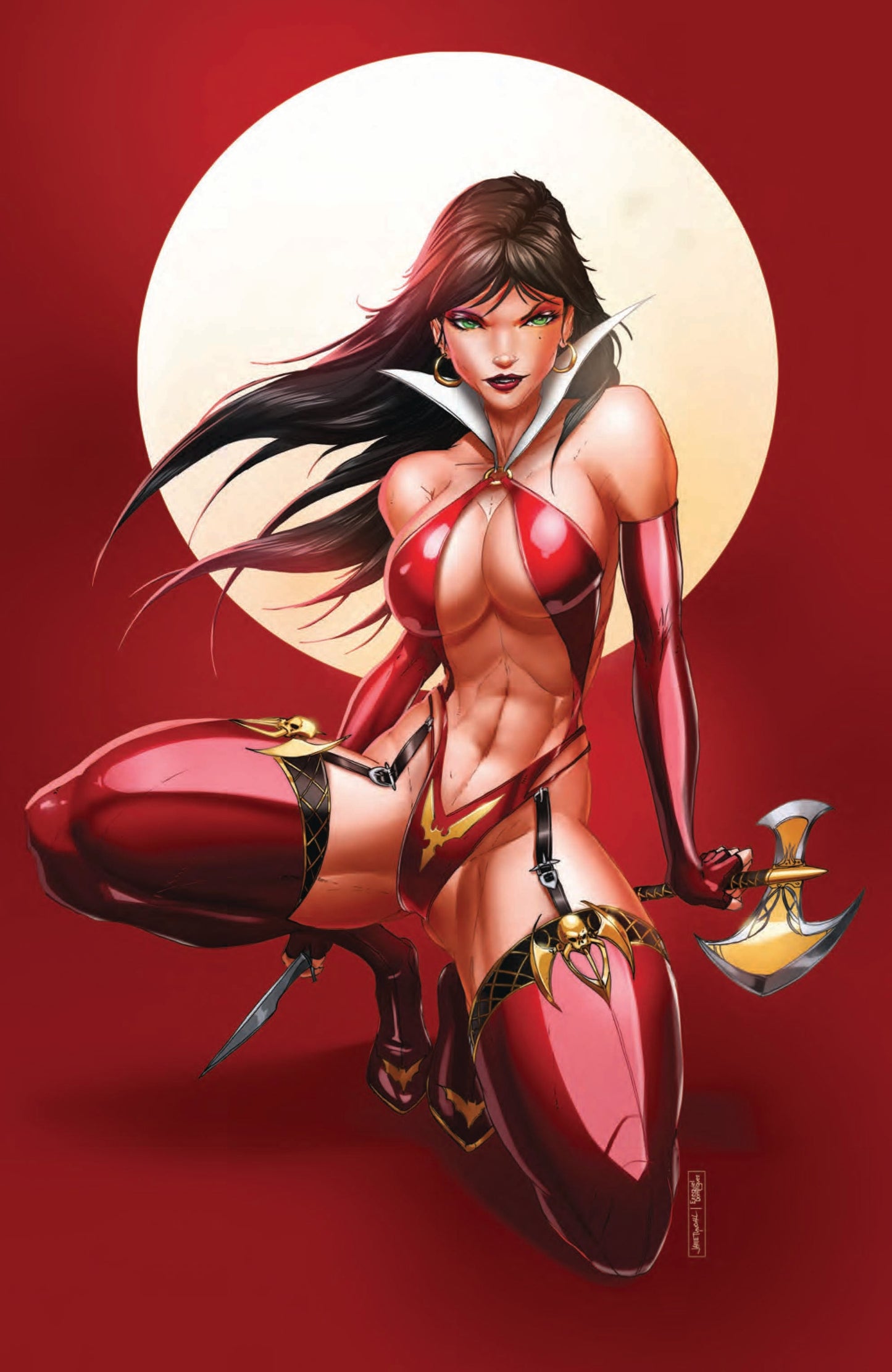 Vampirella Crouching Print