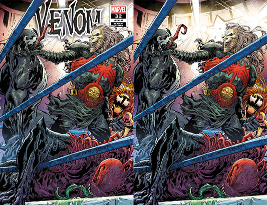 Venom #32 Ken Lashley Knull Wrestling Variant KIB (01/06/2021) Marvel Trad + Virgin Set