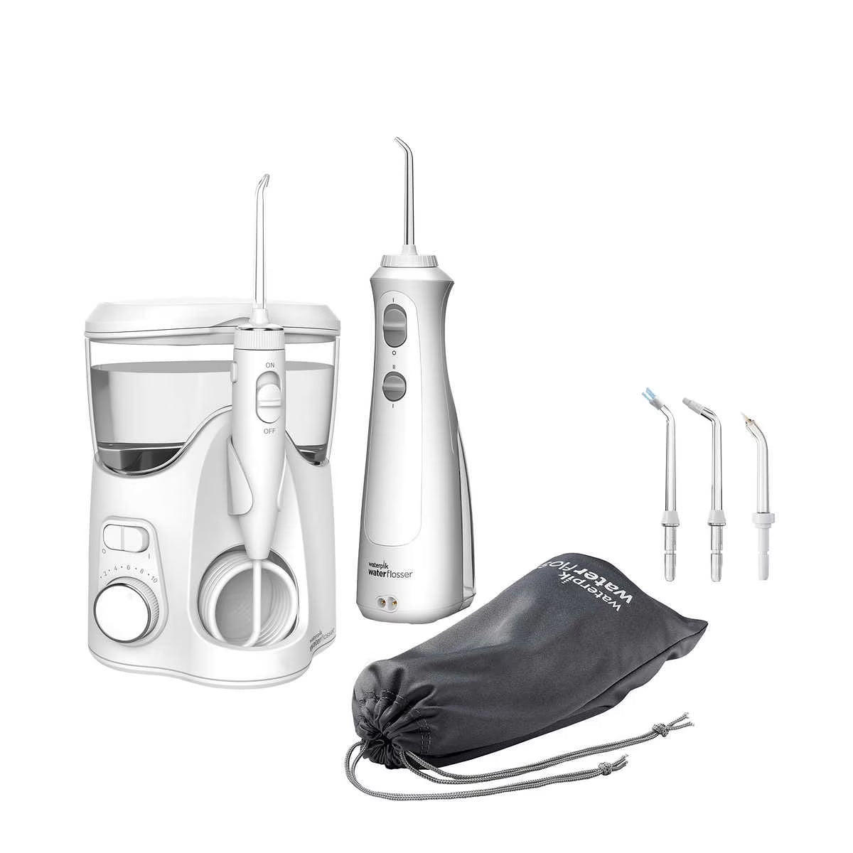 Waterpik Ultra Plus and Cordless Enhance 3000 Water Flosser Combo Pack
