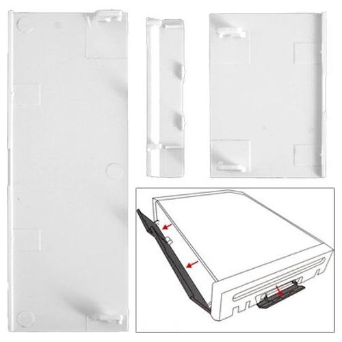 3 Piece Port Dust Covers Doors Compatible With Nintendo Wii (White)