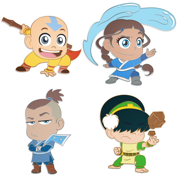 Team Avatar 4-Pack Pin Set