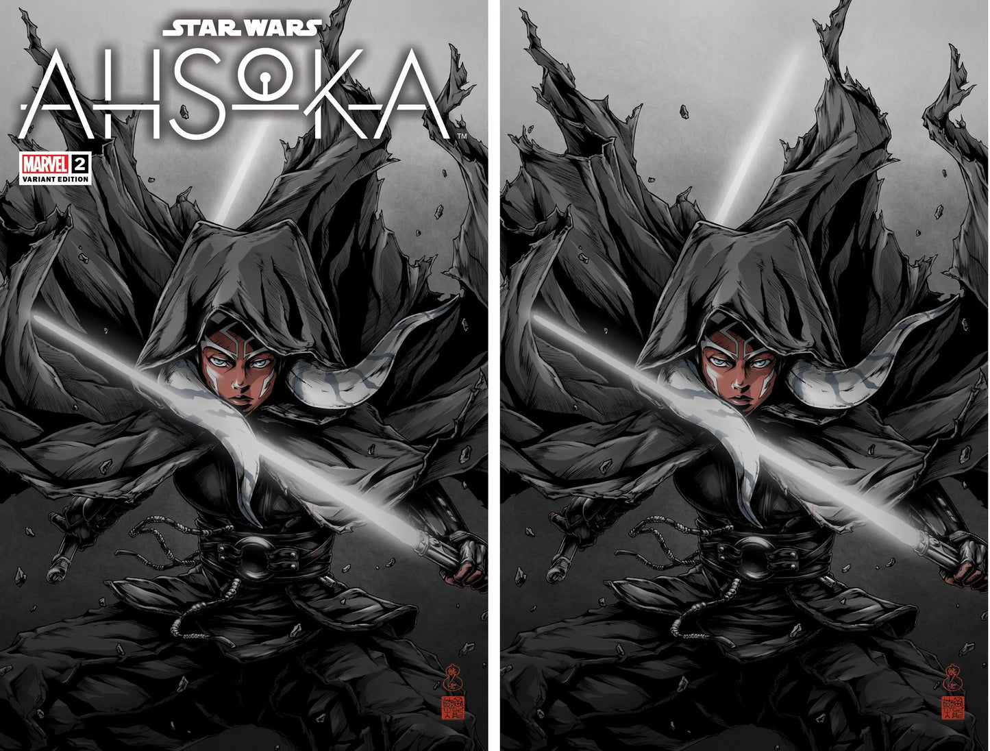 STAR WARS: AHSOKA #2 (TAKASHI OKAZAKI EXCLUSIVE TRADE/VIRGIN VARIANT SET)(PART 2 OF 8)