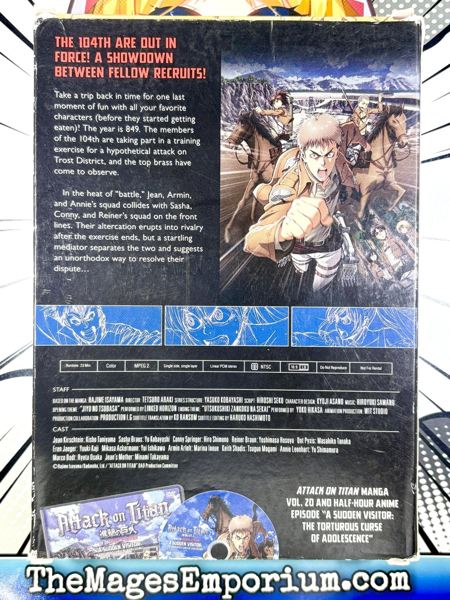 Attack on Titan Special Edition Vol 20 with Box and Sealed DVD
