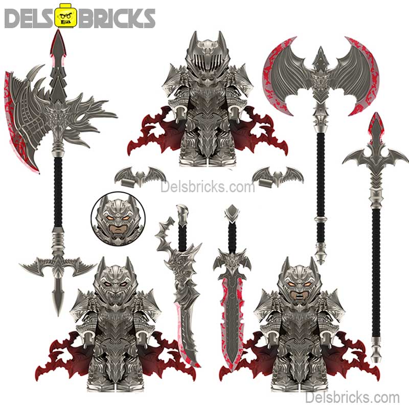 Batman Berzerk set of 3 Lego Minifigures Custom toys