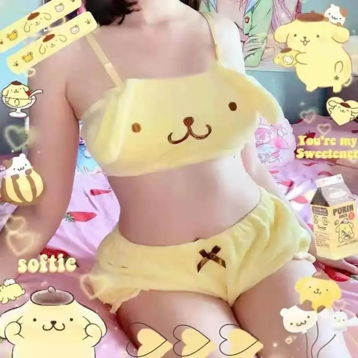 Kuromi My Melody Cinnamoroll Pajamas