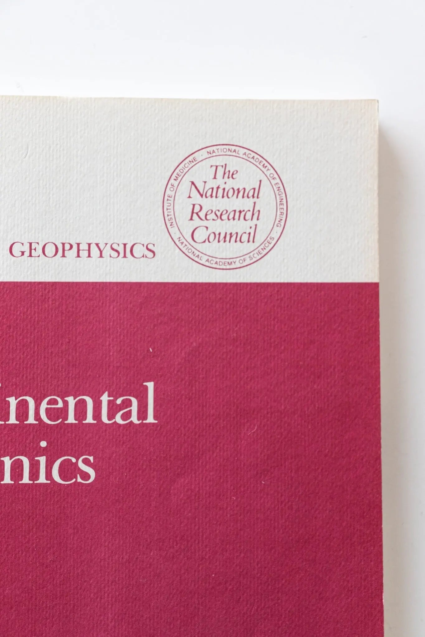 Continental Tectonics- Studies in Geophysics