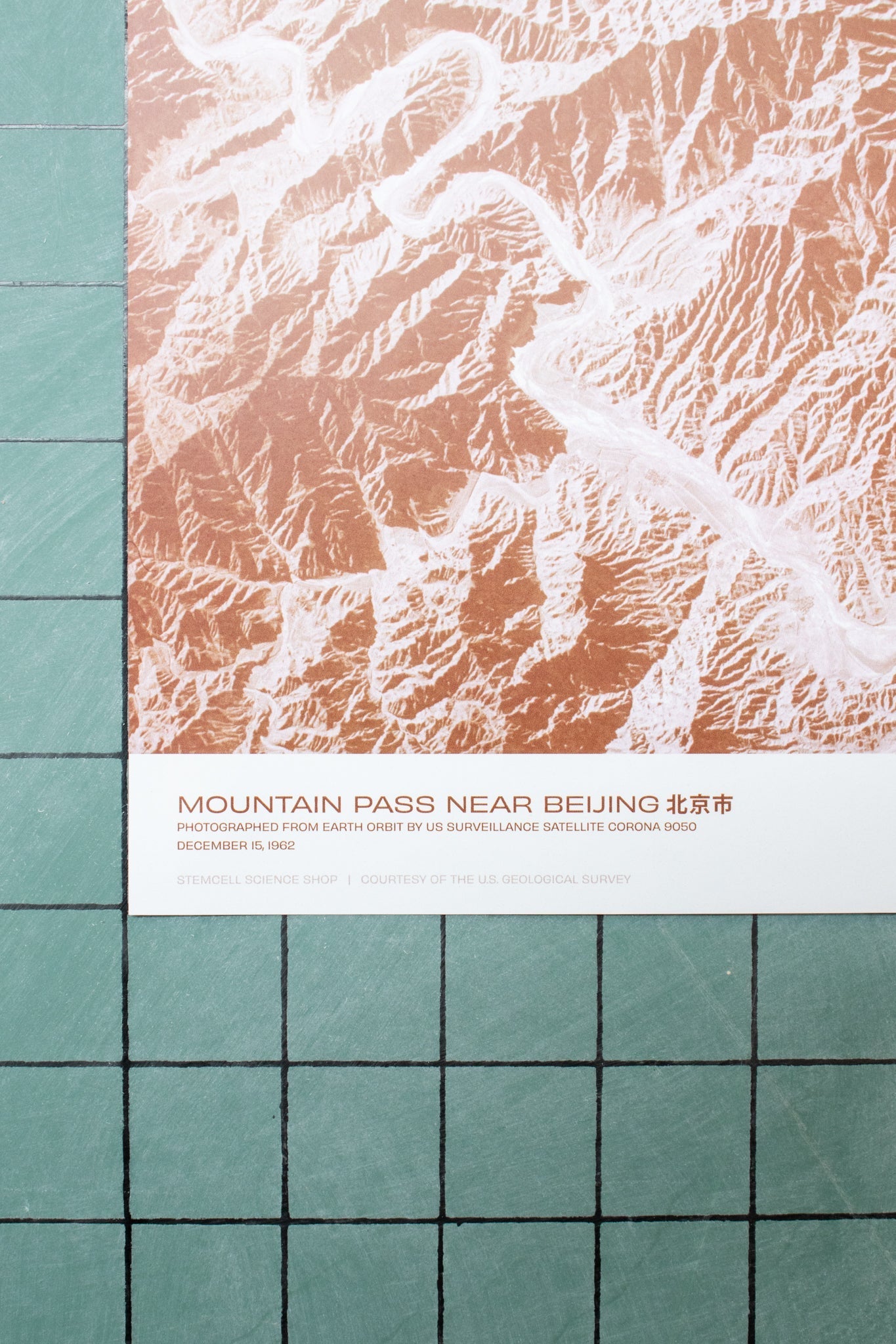 Corona Spy Satellite Image Poster