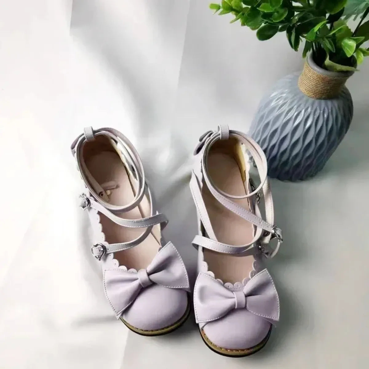 Cute Cross-Strap Flats - Princess Party Shoes