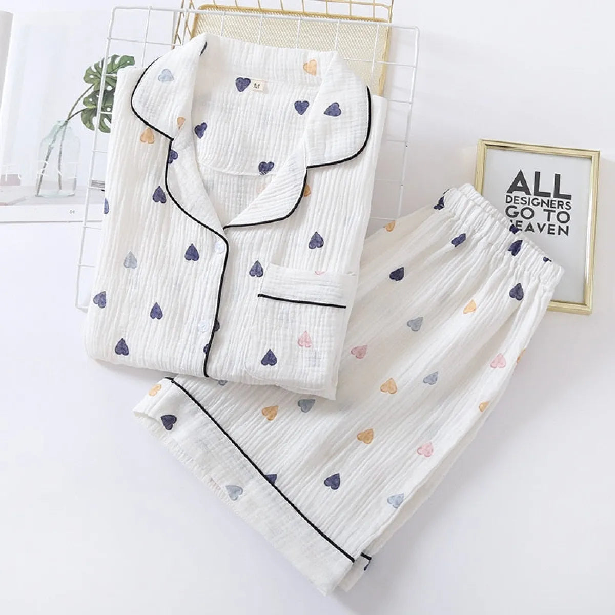Cute Short Sleeve Home Pajamas