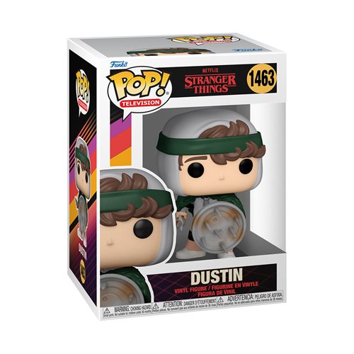 Stranger Things Season 4 Dustin with Shield Funko Pop! Vinyl Figure #1463, Not Mint