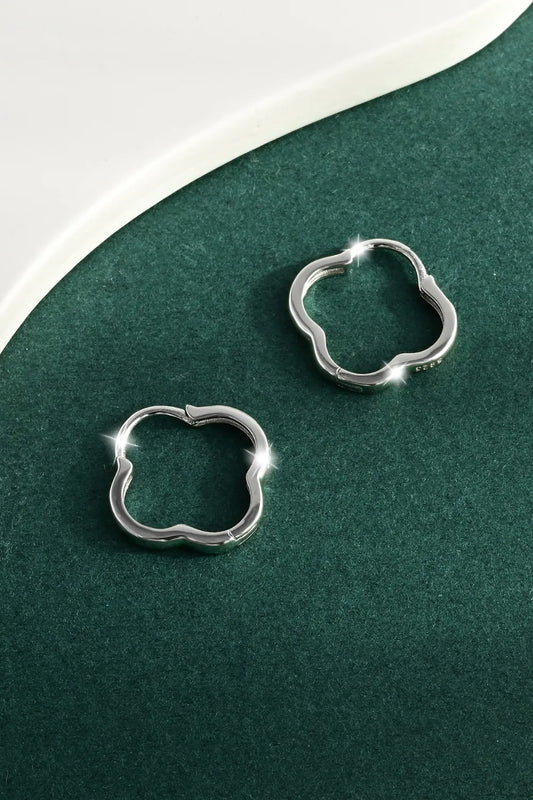 925 Sterling Silver Inlaid Zircon Earrings
