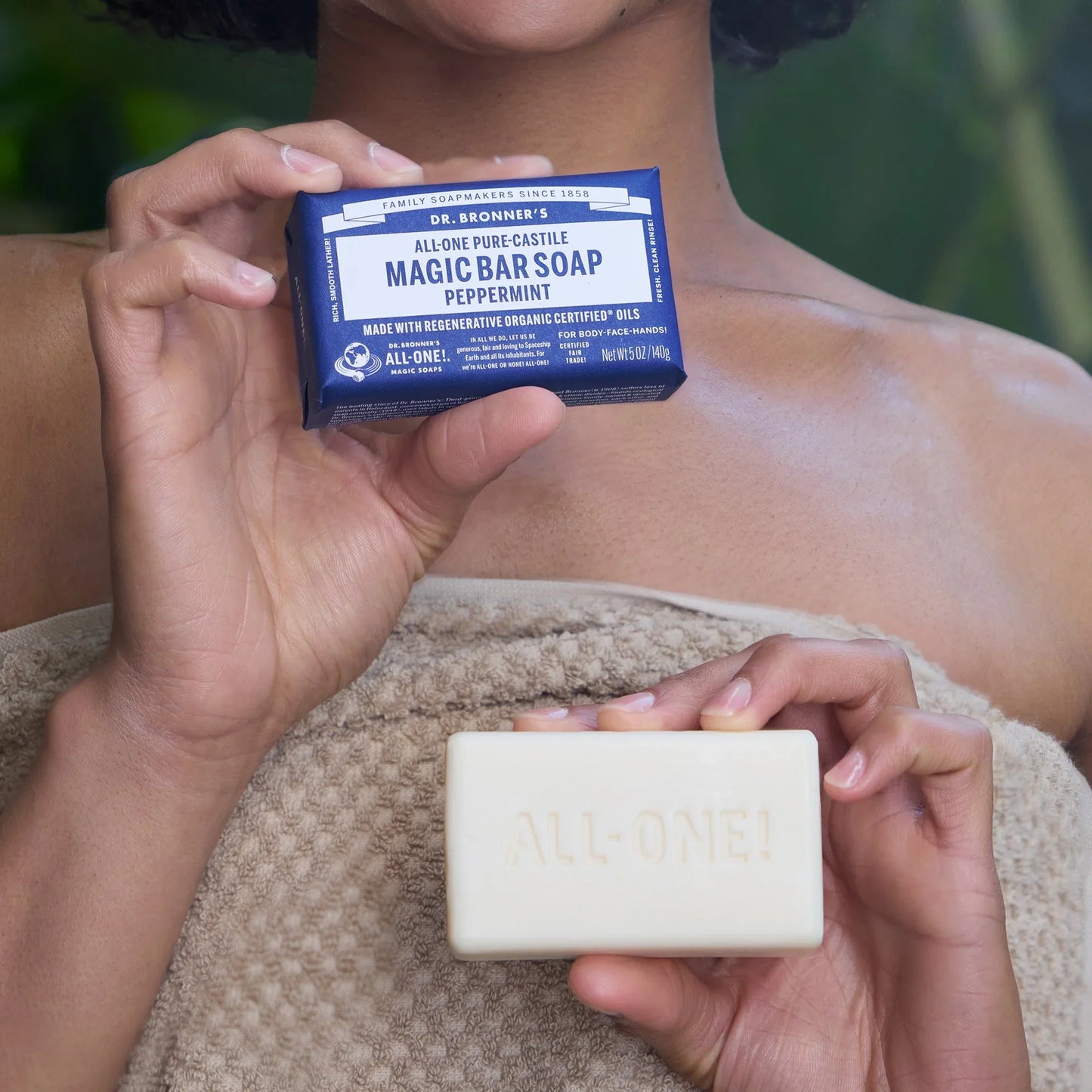 Dr Bronner's Pure Castille Peppermint Bar Soap 6 pack
