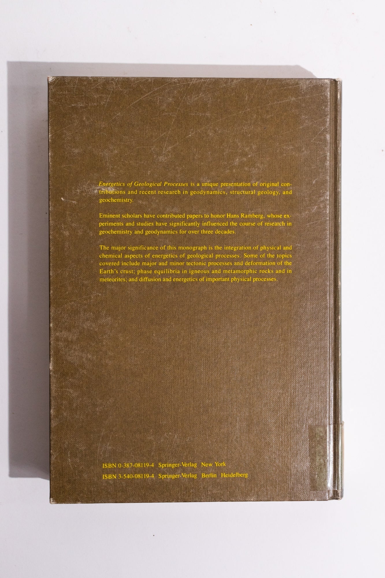 Energetics of Geological Processess