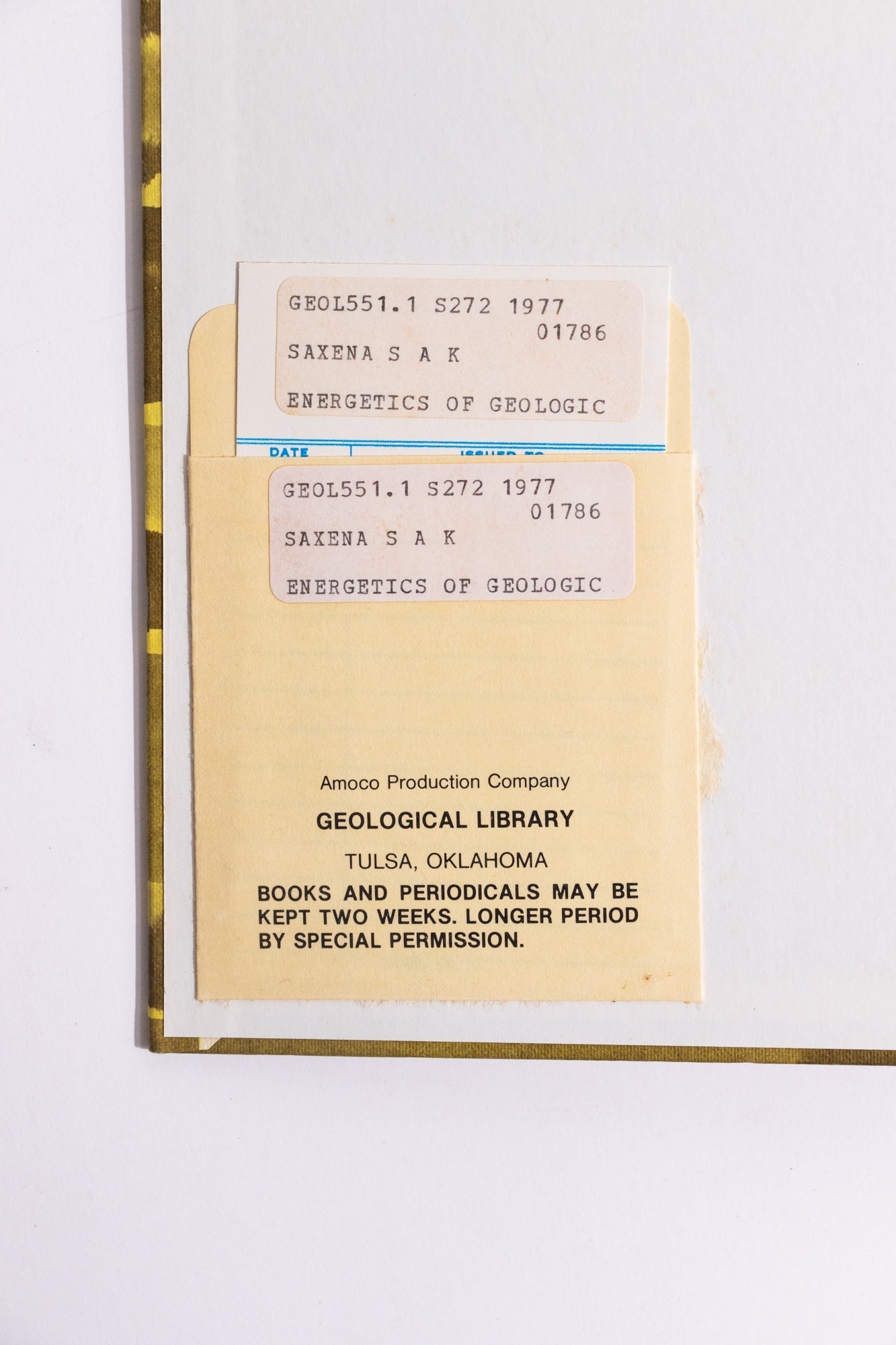 Energetics of Geological Processess