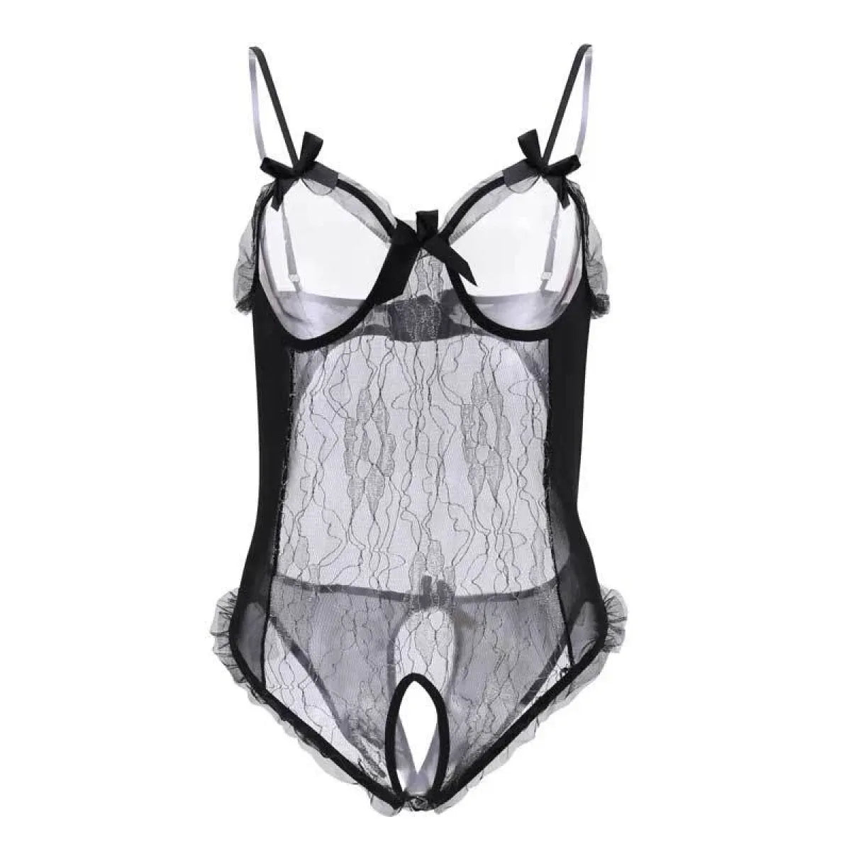 Erotic Lingerie Set with Cute Ruffles, Lace