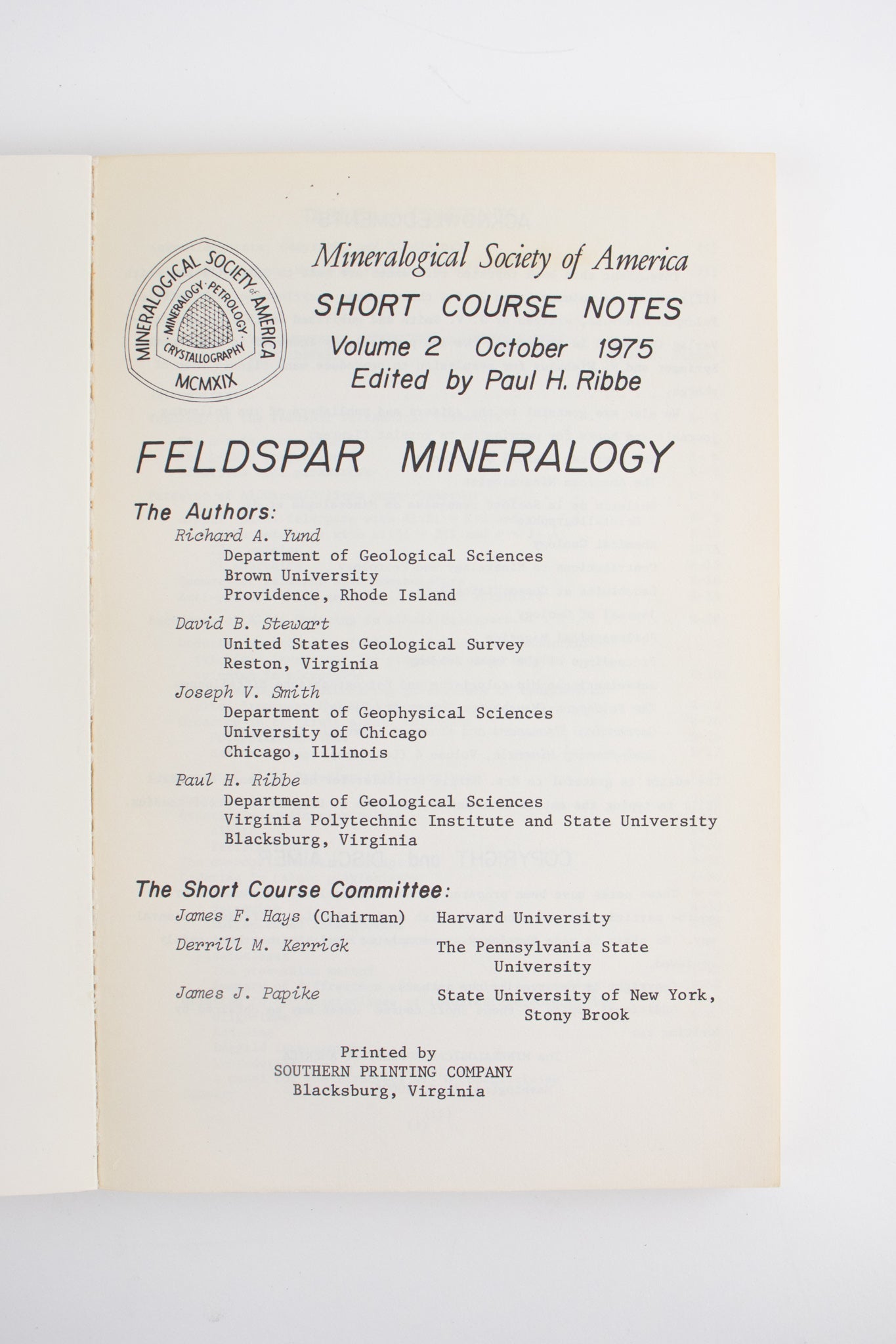 Feldspar Mineralogy
