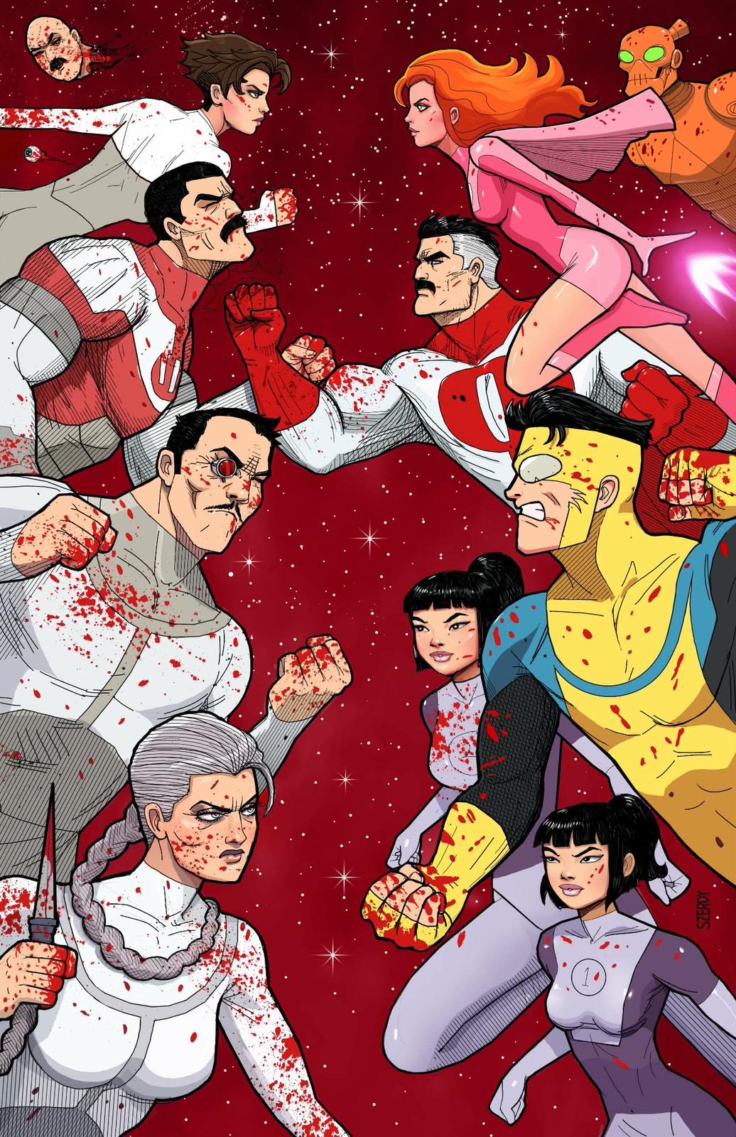 [FOIL] INVINCIBLE RETURNS #1 NATHAN SZERDY EXCLUSIVE VIRGIN VAR (03/25/2026)