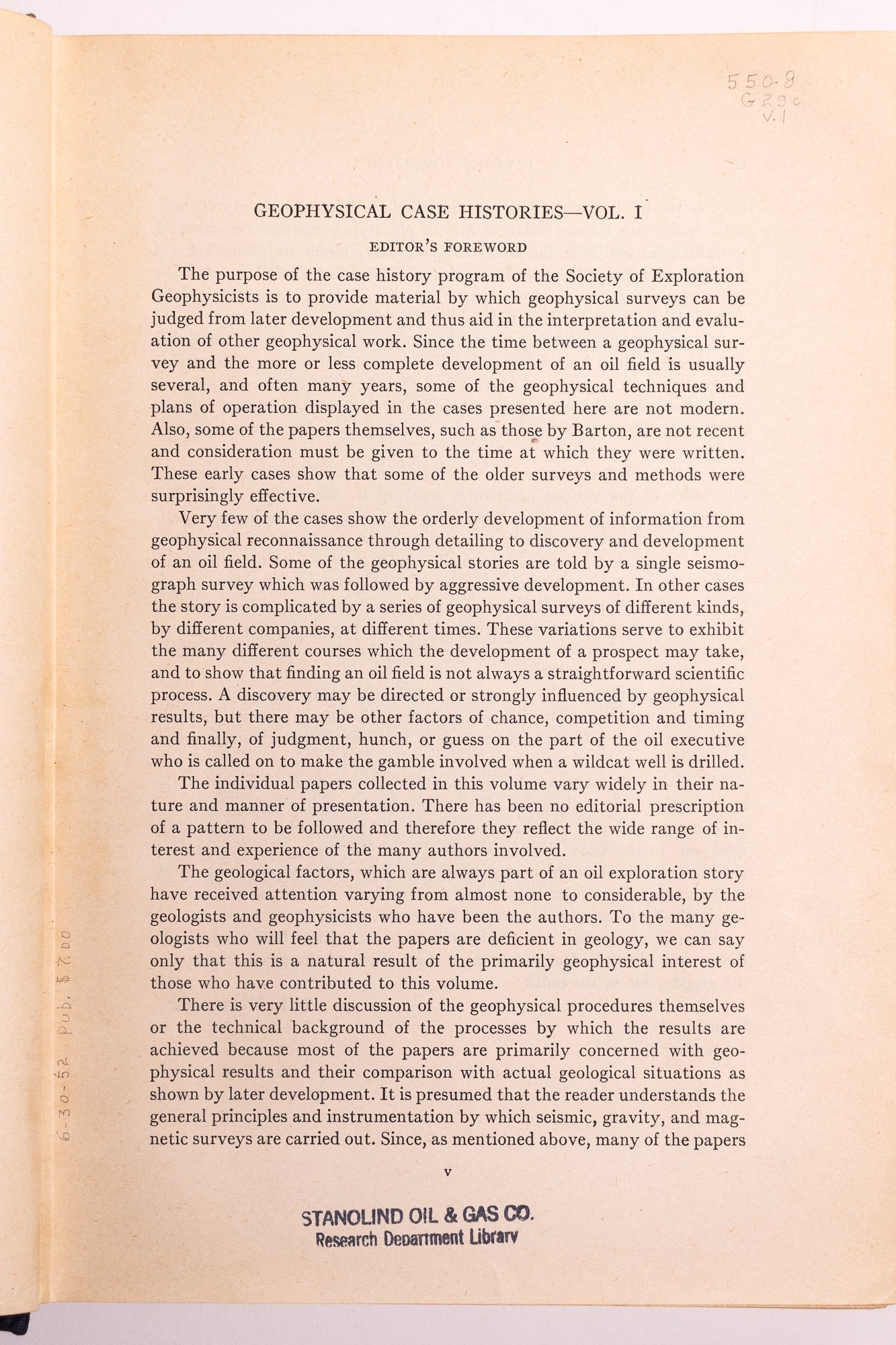 Geophysical Case Histories Vol. l