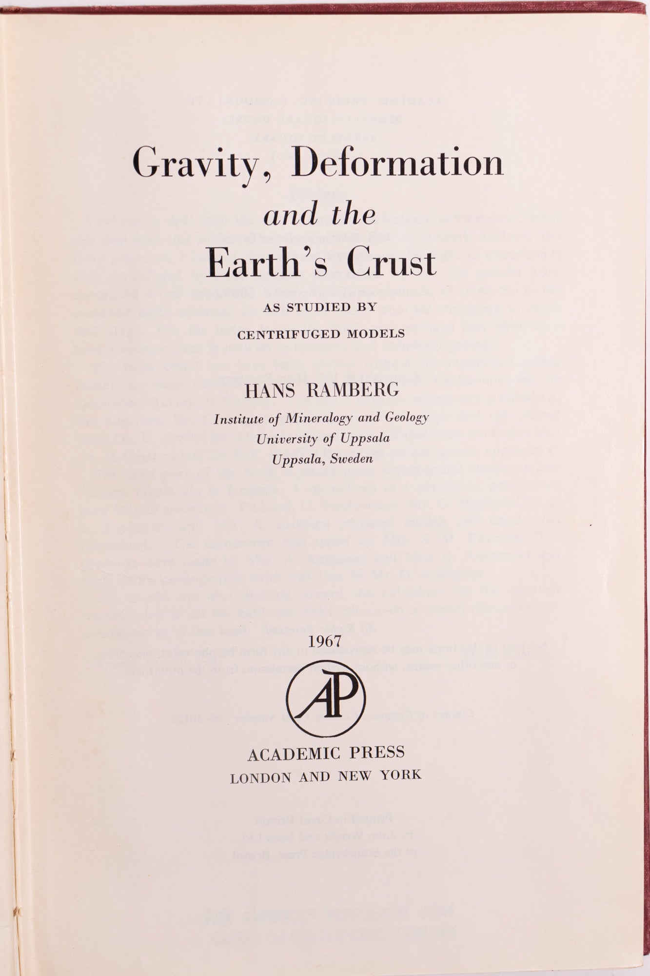 Gravity, Deformation and the Earth's Crust