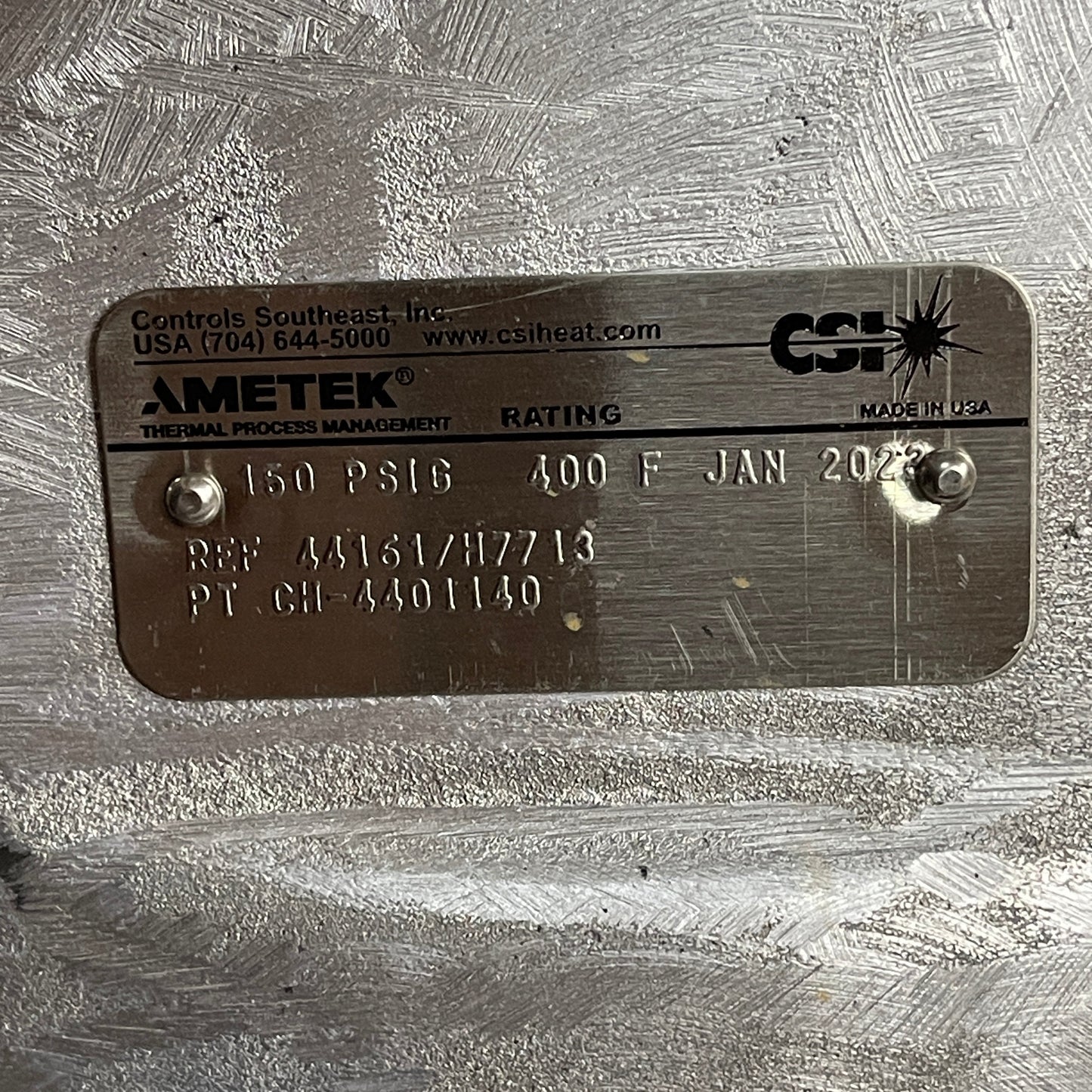AMETEK CSI Control Heat Aluminum Cast Bolt on Jacket W/ Heat Compound & Fittings (New)