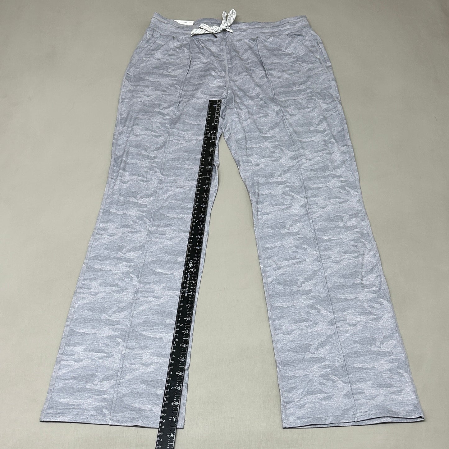 MEMBERS MARK Favorite Straight Leg Soft Pant Light Grey Camo Size Large (New)