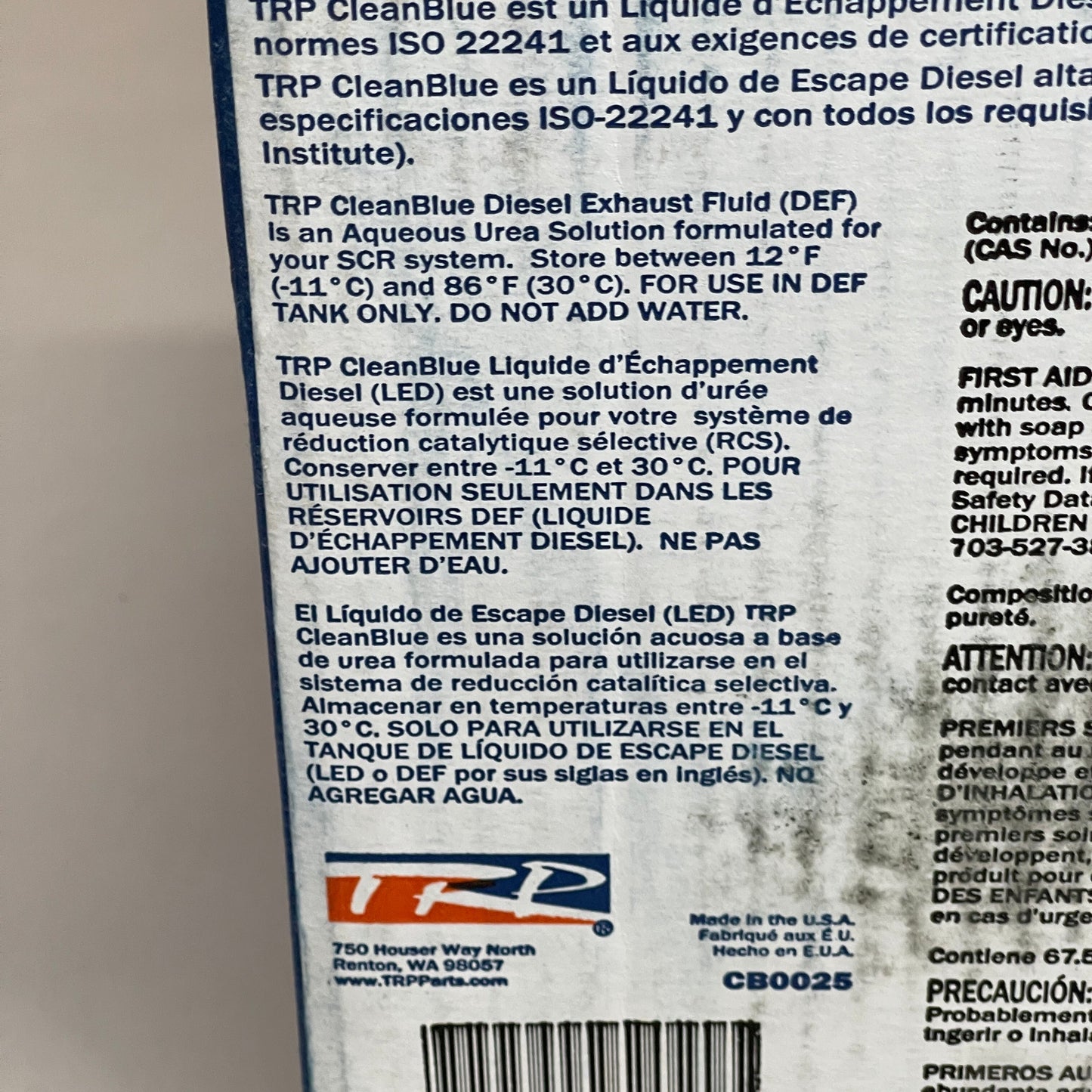 TRP CLEAN BLUE Diesel Exhaust Fluid 2.5 Gallon (New)