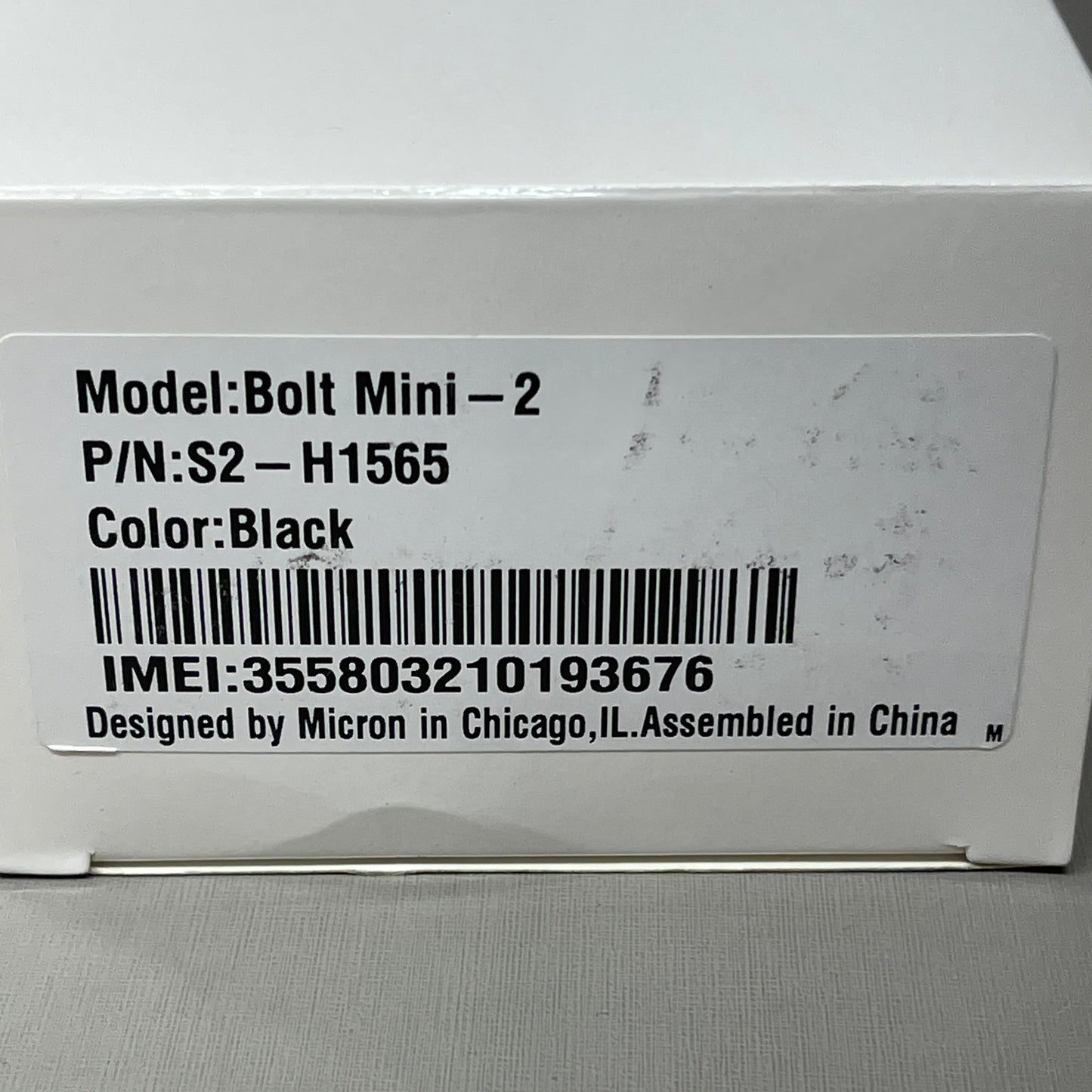 MICRON Prime Bolt MINI-2 Vehicle Fleet GPS Asset Tracker Black S2-H1565 (New)