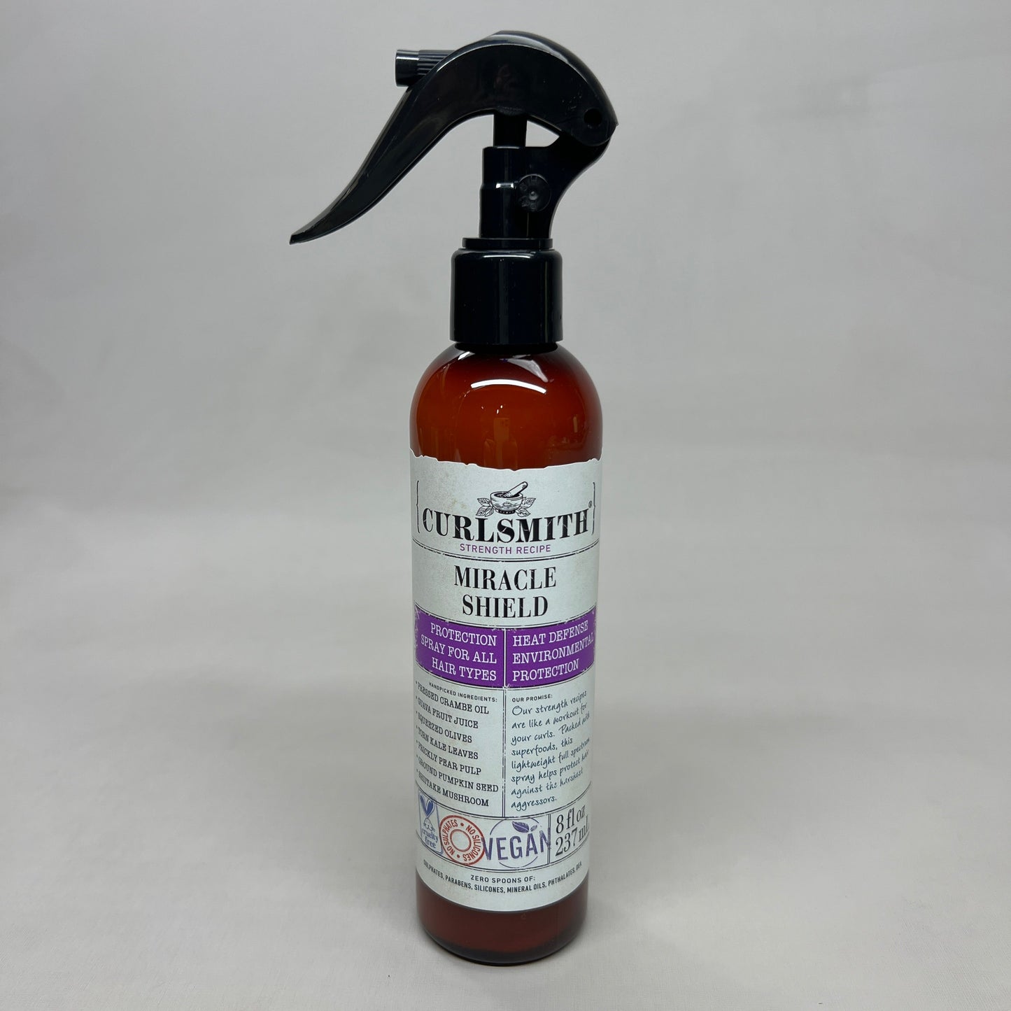 CURLSMITH Spray Miracle Shield for Hair Heat Protection 8 oz (New)