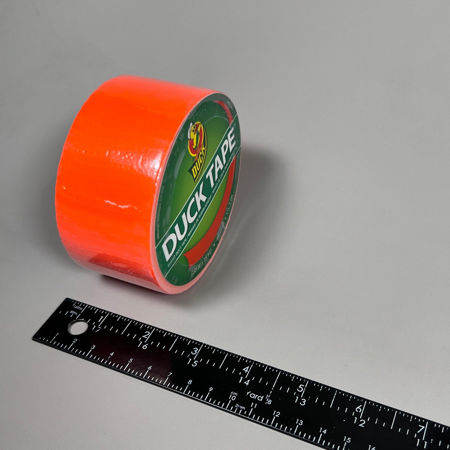 2-PK SHURTAPE DUCK TAPE Neon Orange 1.88 in x 15 yd 332481 (New)