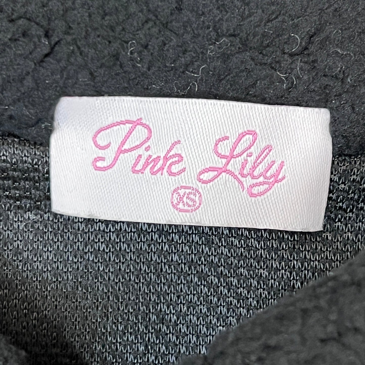 ZA@ PINK LILY Fleece Button-up Jacket Women's Sz XS Black PL177 (New)