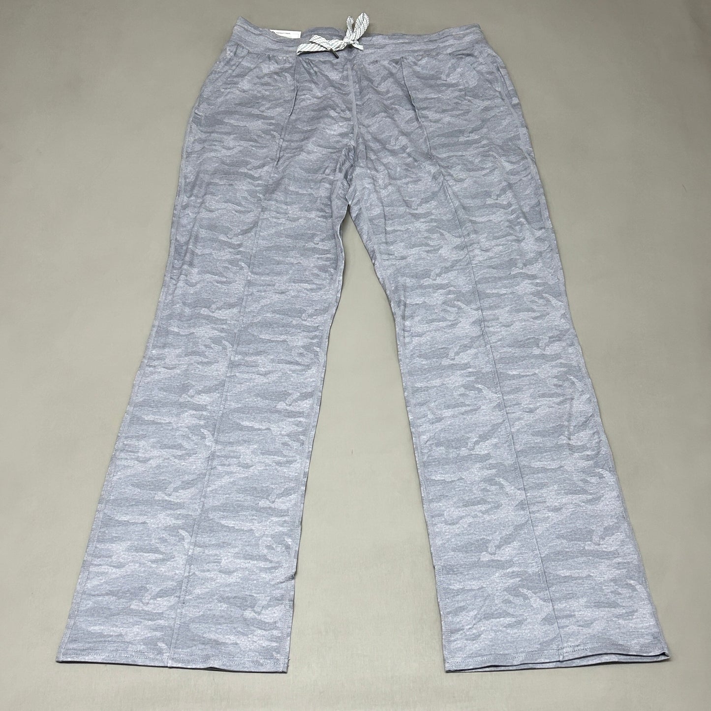 MEMBERS MARK Favorite Straight Leg Soft Pant Light Grey Camo Size Large (New)