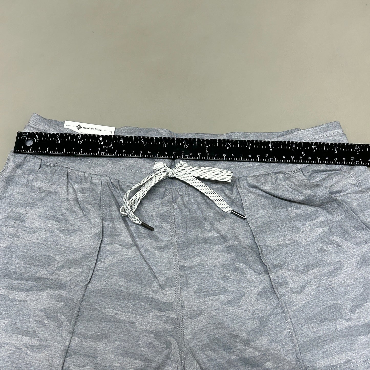 MEMBERS MARK Favorite Straight Leg Soft Pant Light Grey Camo Size Large (New)