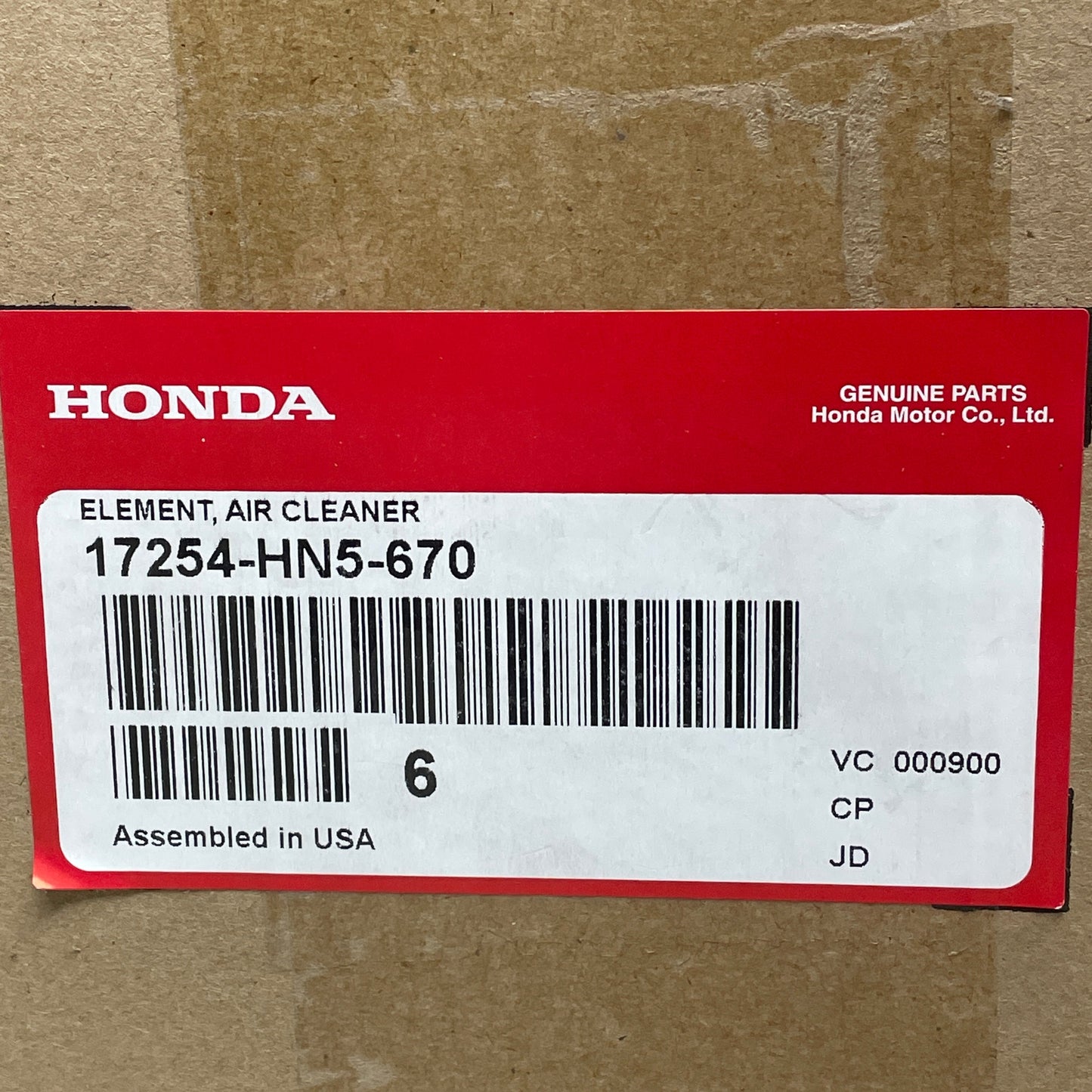 HONDA Air Filter Cleaner 6 Pack For Rancher 350 400 2000-2006 17254-HN5-670 (New)