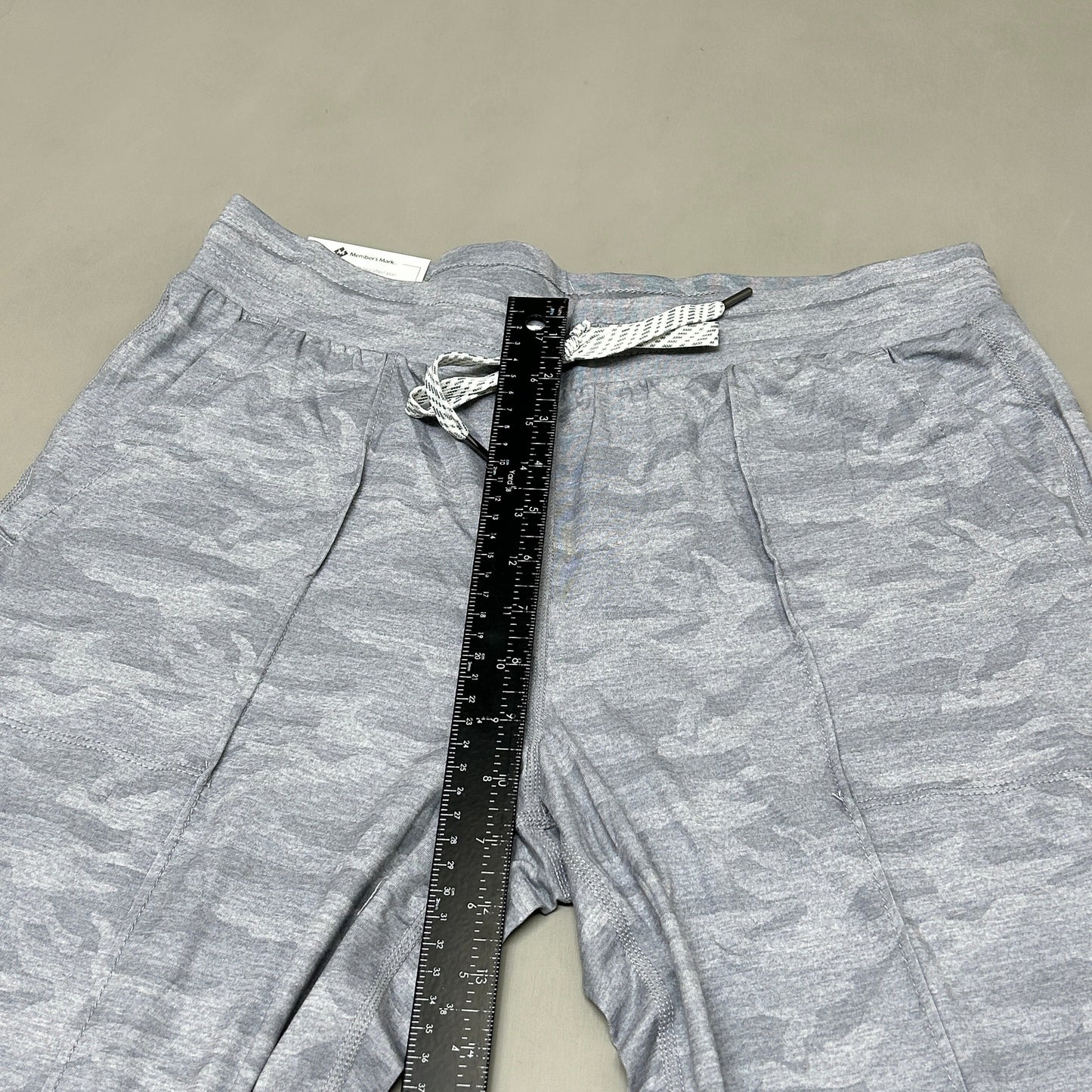 MEMBERS MARK Favorite Straight Leg Soft Pant Light Grey Camo Size Large (New)