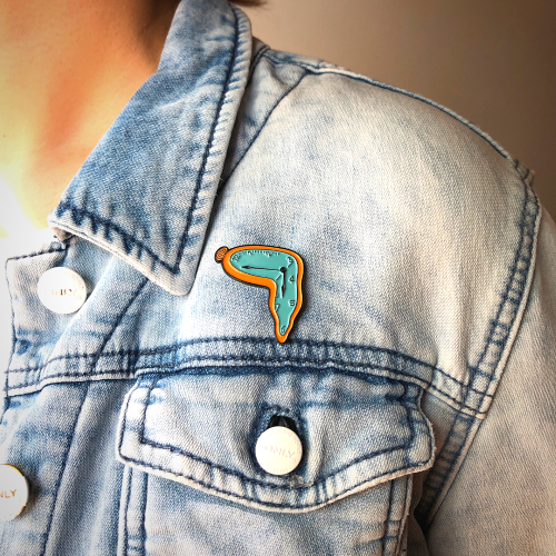 Persistence of Memory - Salvador Dali Enamel Pin - Today is Art Day
