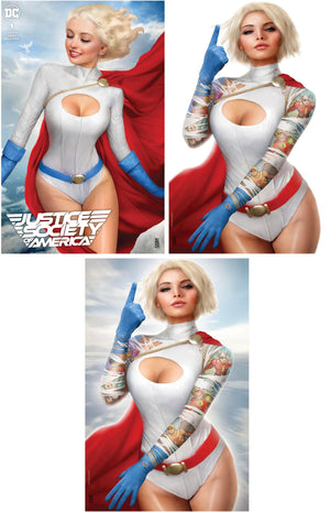 JUSTICE SOCIETY OF AMERICA #1 (NATHAN SZERDY EXCLUSIVE TRADE/VIRGIN/FOIL VARIANT)(2022) COMIC BOOK