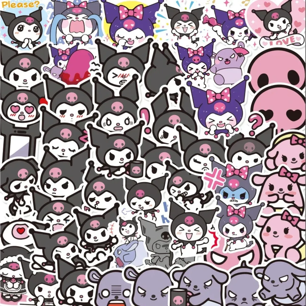 Kawaii Sanrio Plushies: Kuromi & Cinnamoroll Soft Toys