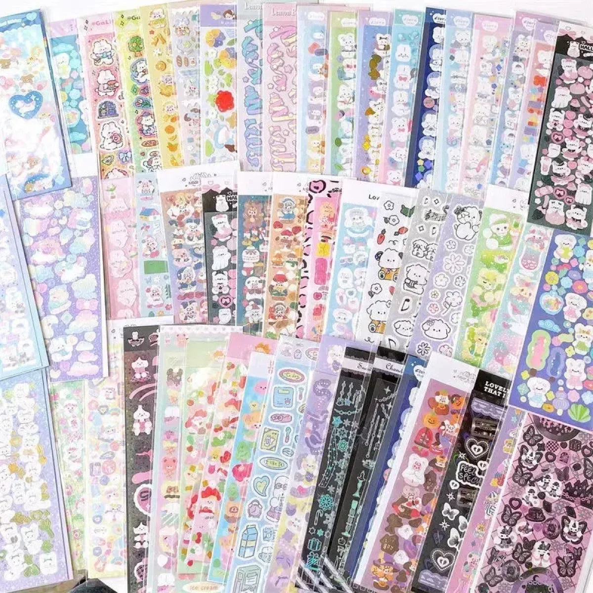Korean Kawaii Sticker Pack - Laser-Cut for Albums & DIY