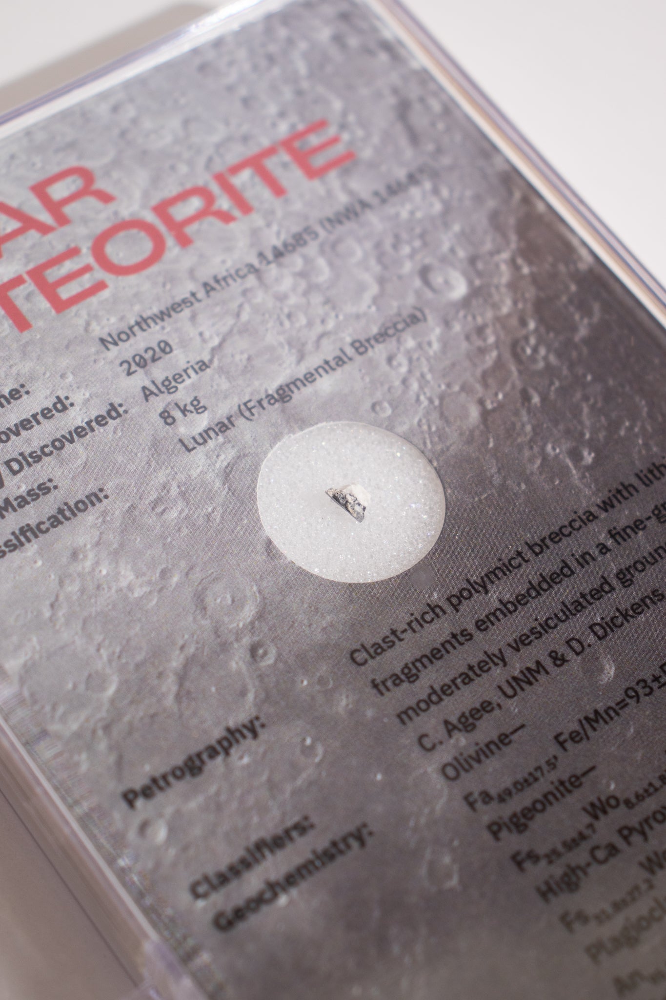 Lunar Meteorite NWA14685